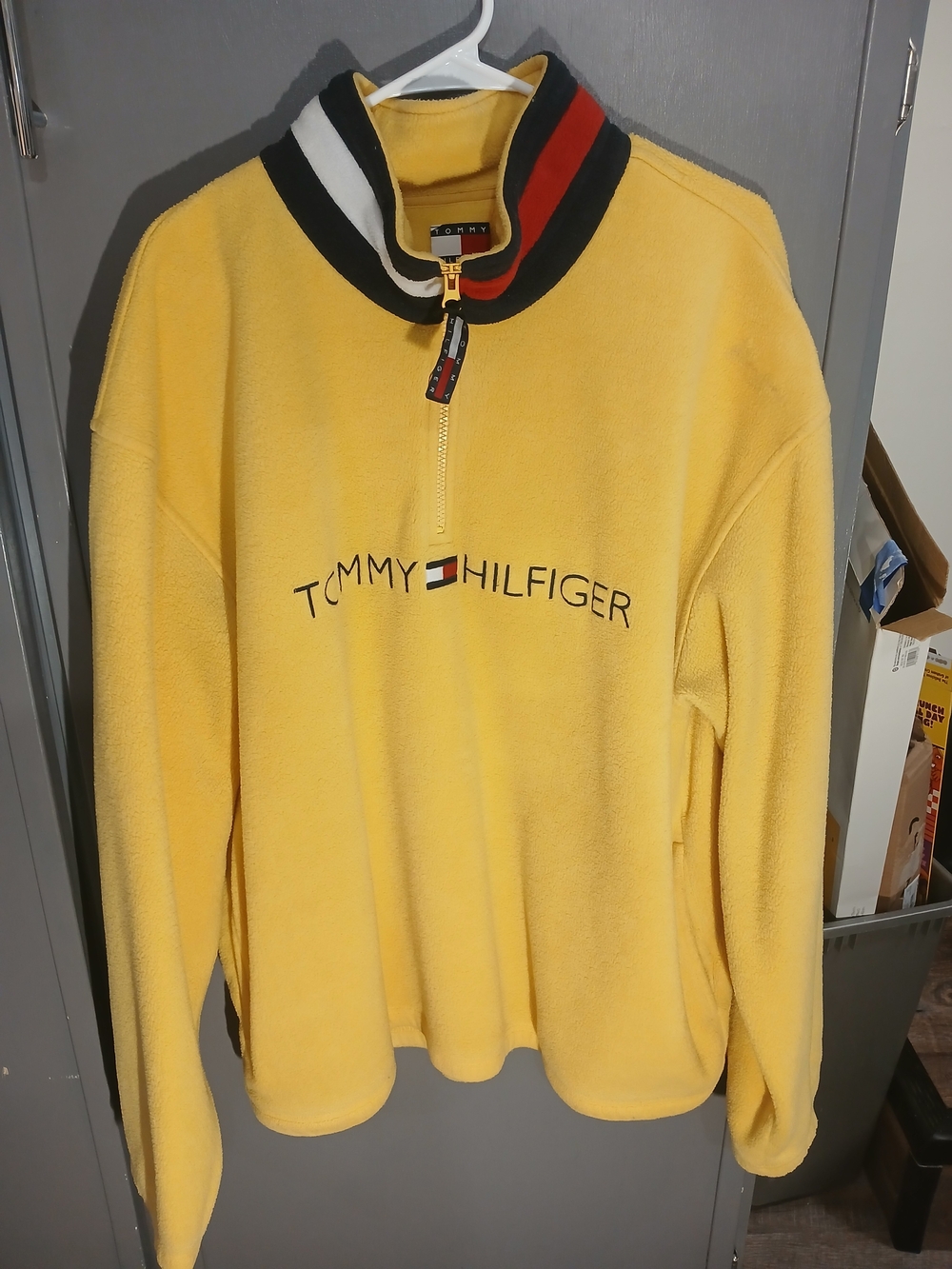 Tommy Hilfiger Yellow Half-Zip Fleece Pullover